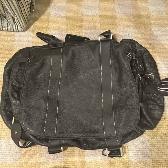 Dunhill leather duffel made in Italy